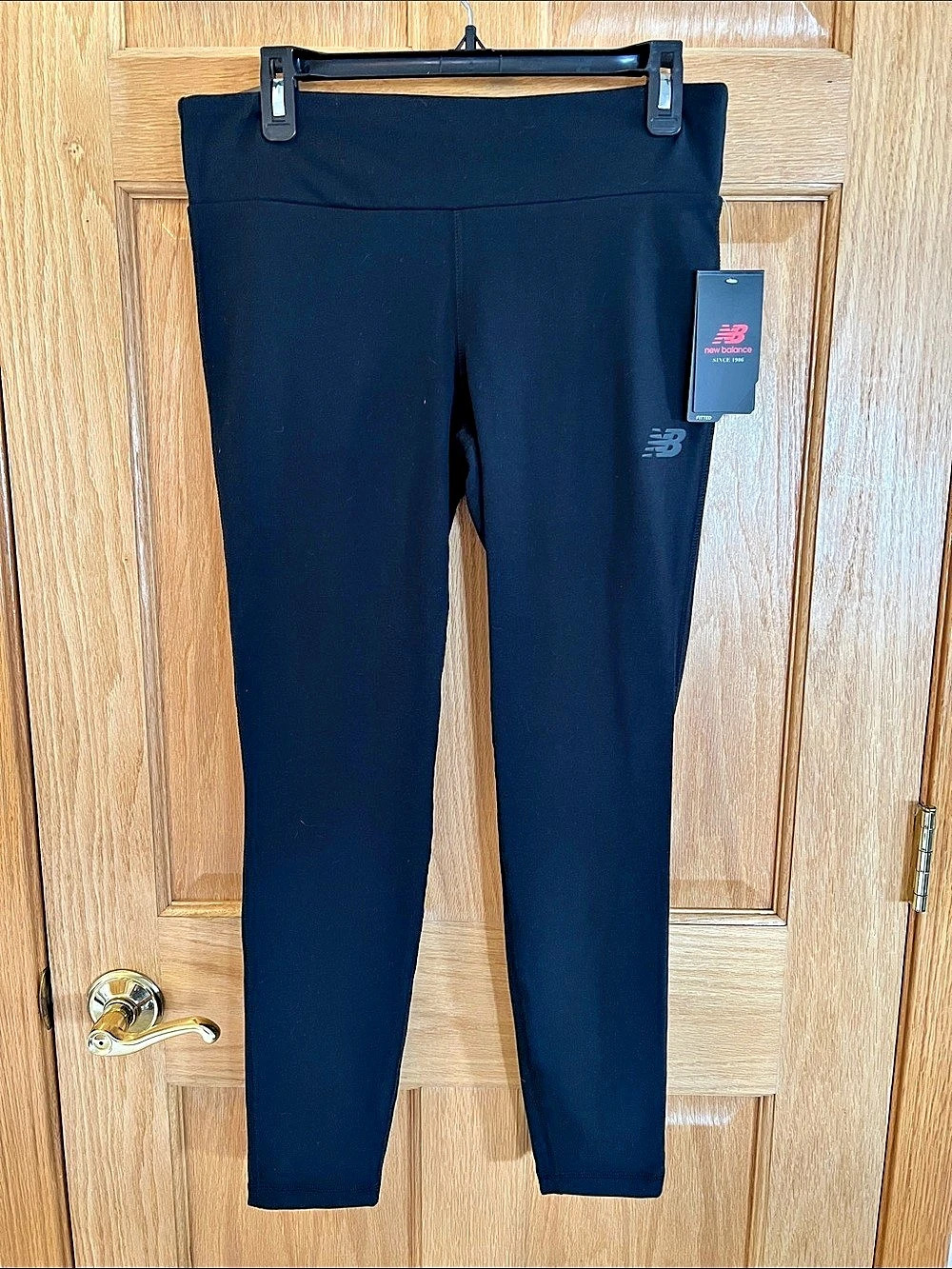 New Balance Script Leggings Black - MWT - - - Large